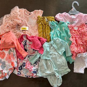 Newborn Lot of 8 dresses/ rompers
